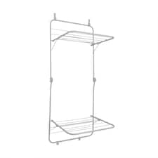 JVL 2 Tier Over Door Drying Rack - 8.5M, White