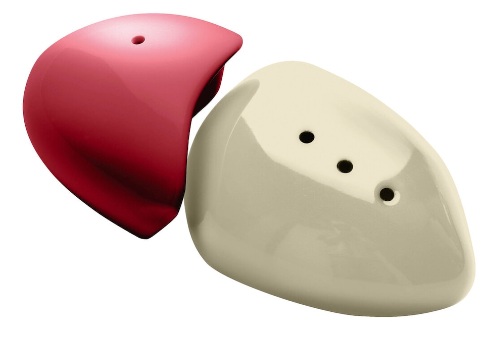 Salta Red And Cream Salt And Pepper Set