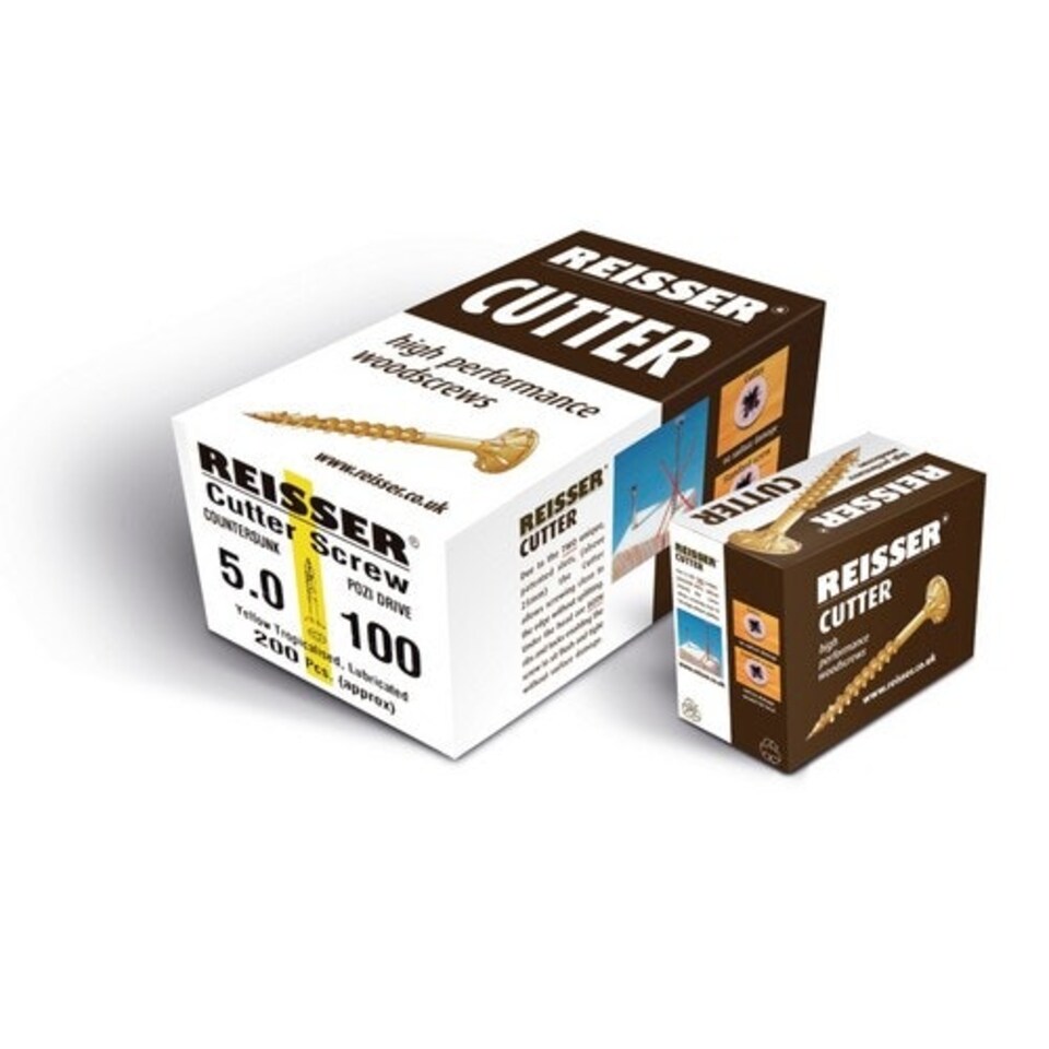 image 1 of Reisser High Performance Wood Screws (Pack of 200) - Gold - 35mm x 4mm