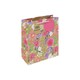 image 2 of Pack of 6 Kraft Floral Medium Gift Bags Brown