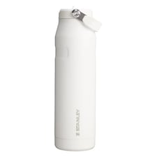 IceFlow Bottle Flip Straw 1.06L Water Bottle | White | White | 1
