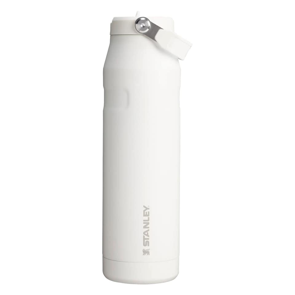 image 1 of IceFlow Bottle Flip Straw 1.06L Water Bottle | White | White | 1