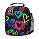 image 3 of Kids Lunch Box Black Graffiti Hearts | Thermal Insulated School Bag 4.5L | Black | Black | One Size | 1