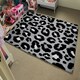 image 4 of Silver Leopard Print (Rug) Silver | Medium: 80x150cm