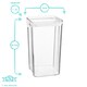 image 3 of Argon Tableware Food Storage Containers - 1.3 Litre - White - Pack of 3 - Resuable Container Meal Prep Container Tub Tupperware Airtight Lid