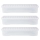 image 1 of Wham Crystal 3 x 55L Stackable Plastic Storage Boxes with Lids Clear Clear