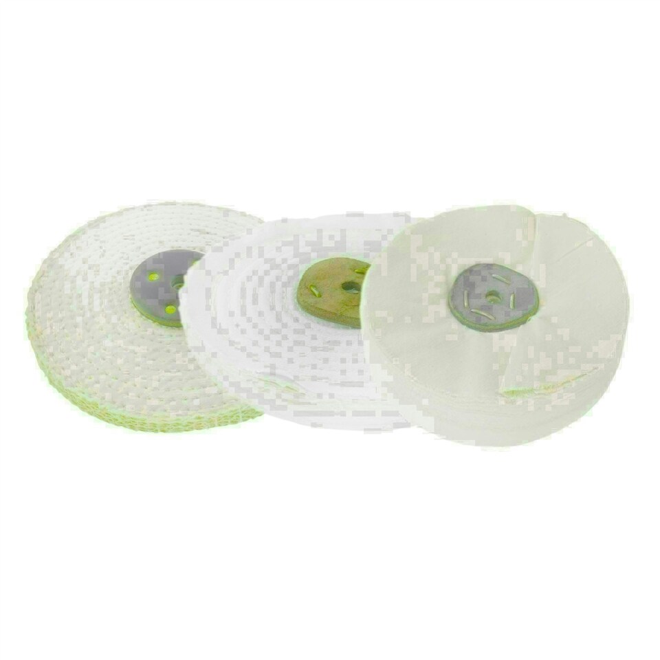 image 1 of Coarse Medium Final G Polishing Buffing Mops Sisal Floppy 6" x 0.5" 1 Section