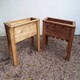 image 3 of Wiltshire (Raised) 2pc Medium Trough Set - W82 x D41 x H72 Brown