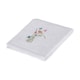 image 2 of Homescapes Turkish Cotton Embroidered Butterfly White Face Cloth - Set of 4