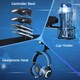image 4 of HOMCOM Ergonomic Gaming Desk with Hook Cup Holder LED & Cable Management, Black