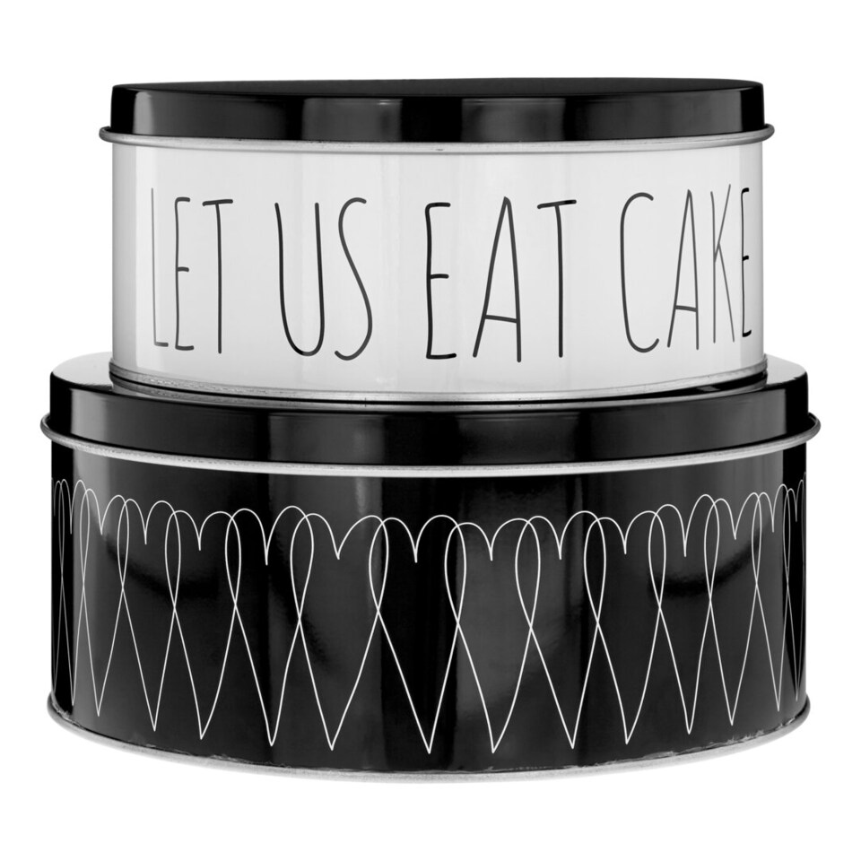 image 1 of Paice Heartlines Cake Storage Tins Set of 2