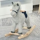 image 2 of HOMCOM Children's Rocking Horse Ride-On Sound Wood Base Handlebars 36-72 Months