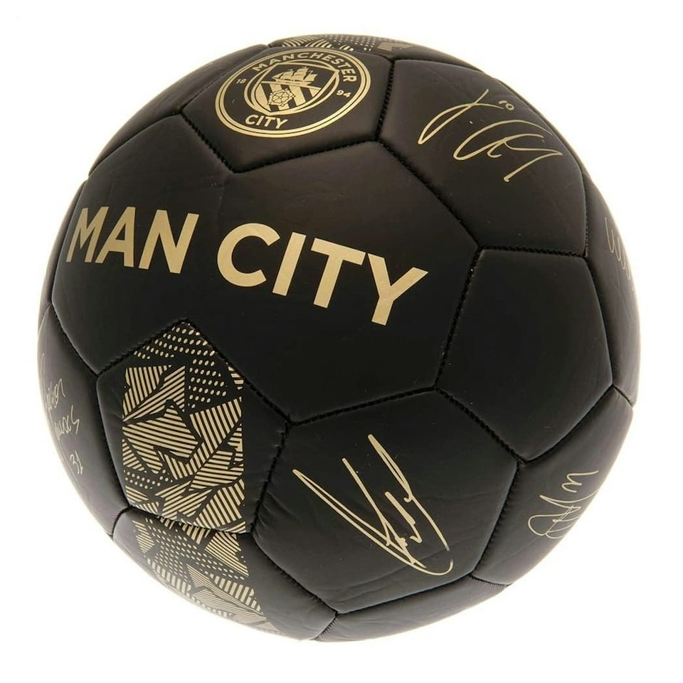 image 1 of Manchester City FC Phantom Signature Football - Size 5 Black