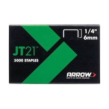 Arrow Jt21 Staples - Multi Colour - Box 5000 6mm - 1/4in