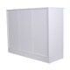image 4 of Living and Home Sideboard Cabinet with Open Shelves, White