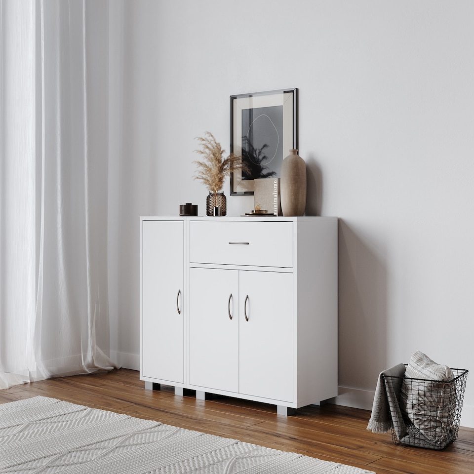 image 1 of Storage Combination-Single Side Cabinet | White | 0 x 0 x 0 | 1