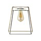 image 7 of ValueLights Susie Glass Pendant Lantern Gold Case Easy Fit Lamp Shade Gold