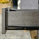 image 8 of HOMCOM End Table Bedside Desk Slim Storage Cabinet with Shelf Grey Grey