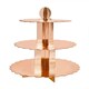 image 1 of Rose Gold Foil 3 Tier Cupcake Stand