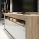 image 4 of TV Unit TV Stand Media Cabinet Sideboard Oak White High Gloss Storage 160cm
