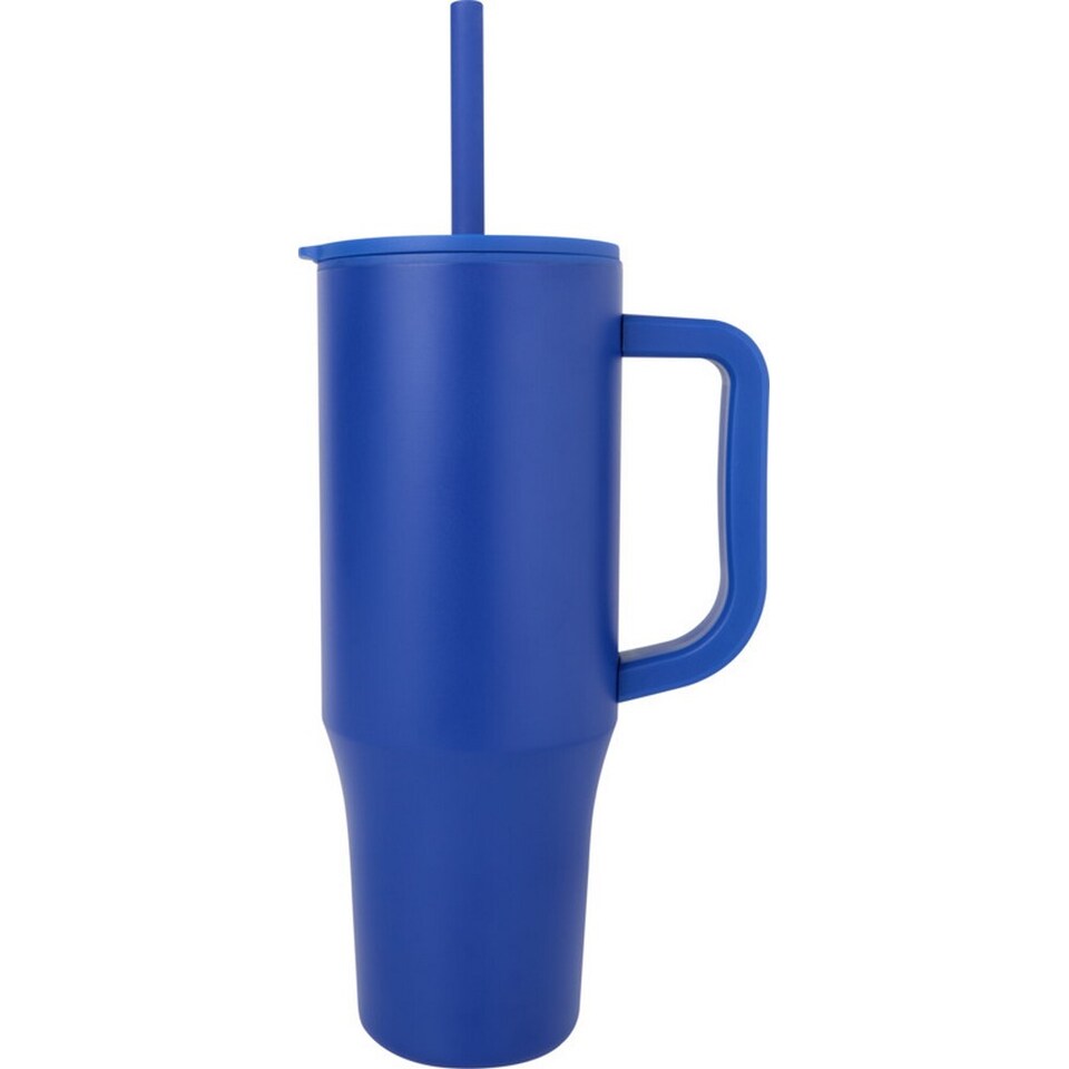 image 1 of Floso Brady Insulated 900ml Mug With Straw | Blue | Royal Blue | One Size | 1