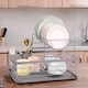 image 2 of Living and Home 2-Tier Metal Kitchen Dish Drainer Rack, Grey | Grey