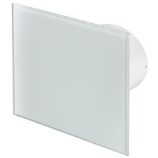 125mm Pull Cord Extractor Fan White Glass Front Panel TRAX Wall Ceiling Ventilation