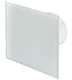 image 1 of 125mm Pull Cord Extractor Fan White Glass Front Panel TRAX Wall Ceiling Ventilation