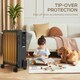 image 5 of HOMCOM Oil Filled Radiator Portable Heater W/ 9 Fin, 3 Heat Settings Grey