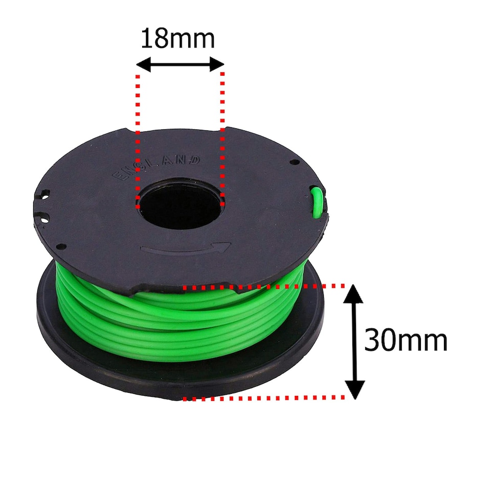 image 1 of SPARES2GO Spool & Line Refill for Craftsman CMCST910 Grass Strimmer Trimmer