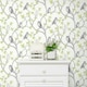 image 2 of Fine Decor Owl Wallpaper - Green/Cream/Grey - 32.9ft x 20.5in Green