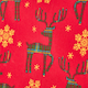 image 4 of Homescapes Red Reindeer Christmas Apron