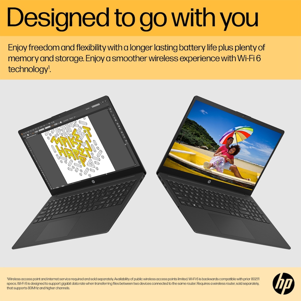 image 1 of HP 15-fc0057na AMD Ryzen 5 7520U 8GB RAM 512GB SSD 15.6" Full HD Windows 11 Home