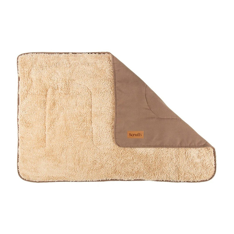 Scruffs Snuggle Faux Suede Dog Blanket - Terracotta - 75cm x 110cm