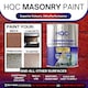 image 3 of HQC Masonry Touch Up Paint - Repairs & Covers Brick, Concrete, Pebbledash & Plaster - Classic Grey - 2.5L