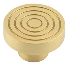 Elegant 40mm Satin Brass Cupboard Knob for Stylish Interiors Kitchen Cabinet Knob
