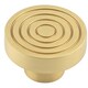 image 1 of Elegant 40mm Satin Brass Cupboard Knob for Stylish Interiors Kitchen Cabinet Knob