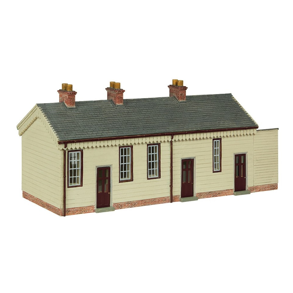 Bachmann Scenecraft S&DJR Wooden Station Choc/Cream (Pre-Built)