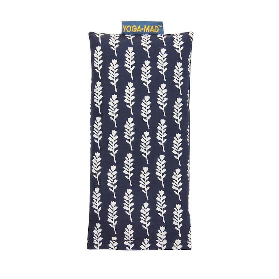 image 1 of Yoga-Mad Cotton Patterned Eye Pillow - Blue - One Size