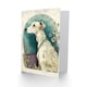 image 2 of Dog Lover Whippet Modern Boho Flowers Pet Portrait Greeting Card