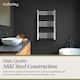 image 3 of Straight Heated Towel Rail Radiator, 219W, 500 x 700mm, Chrome | Silver | Chrome