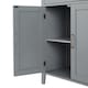 image 3 of Teamson Home Wooden Bathroom Furniture Floor Cabinet Grey