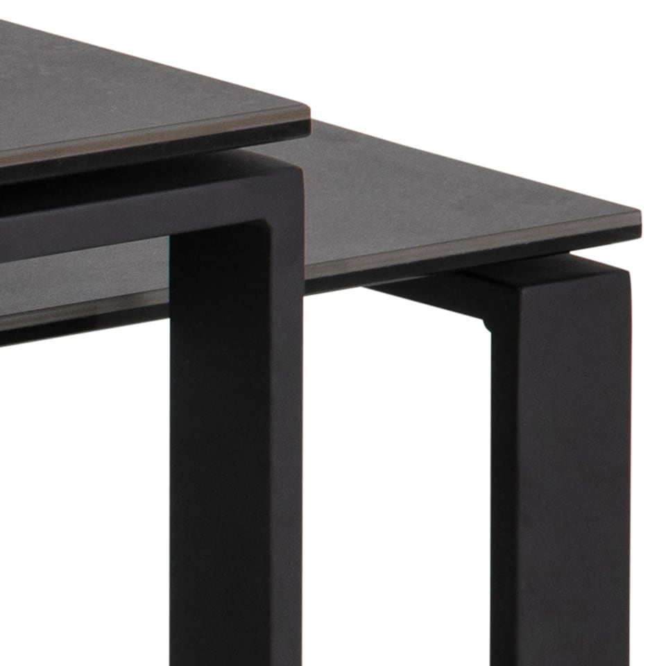 image 1 of Katrine Ceramic Coffee Table Set in Black