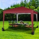 image 2 of MCC Direct Gazebo 3x3 Pop up Red | Red | Red
