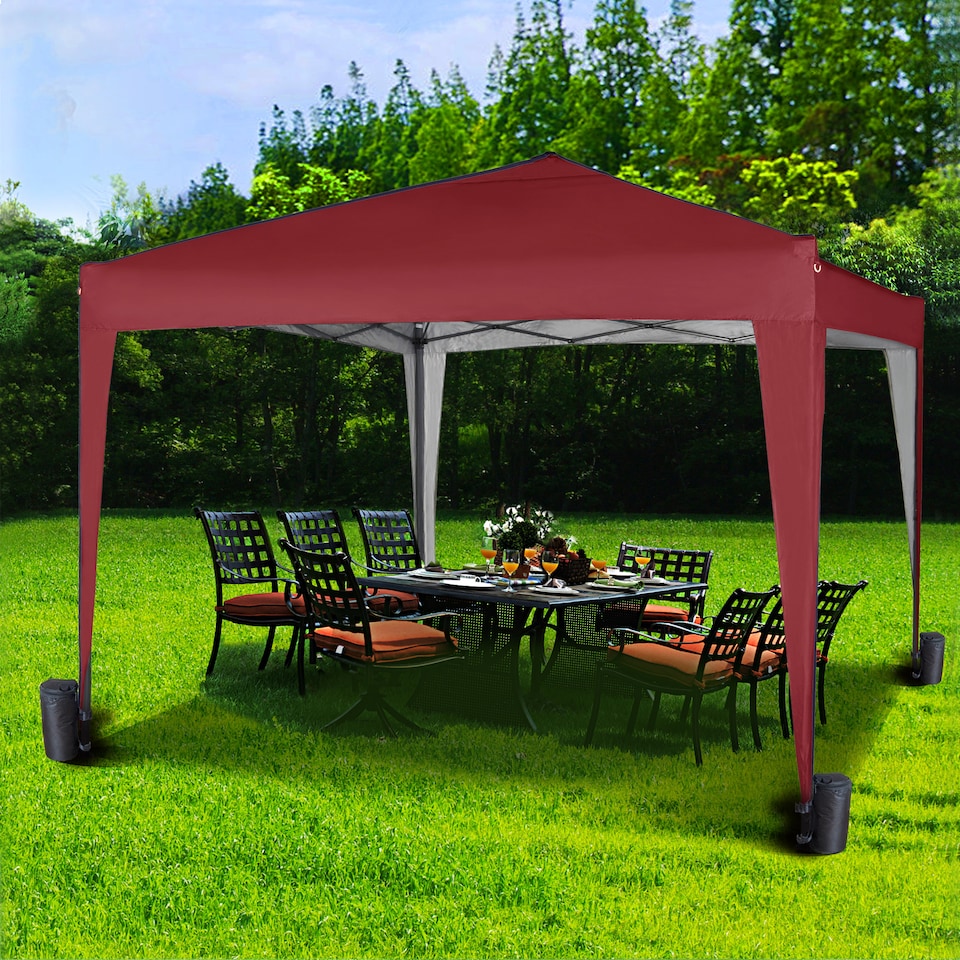 image 1 of MCC Direct Gazebo 3x3 Pop up Red | Red | Red