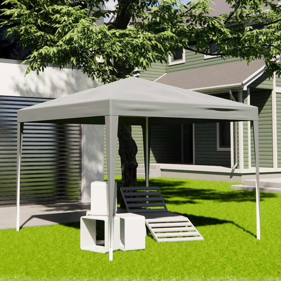 image 1 of Alivio 3 x 3m Patio Pop Up Gazebo, Outdoor Party Wedding Tent Canopy (Grey)