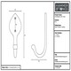 image 4 of Hammer & Tongs Arrowhead Coat Hook - W55mm x H140mm - Black | Black | Black | One Size