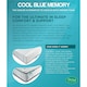 image 4 of 4ft 6" Double Cool Blue Memory Foam Pocket Mattress - (135cm)