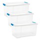 image 1 of Medium Under Bed Clear Storage Box | Clear | 3