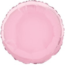 Pink Round Foil Helium Balloon 46cm / 18 in